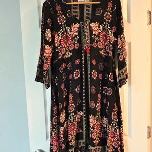 Rod’s Floral Black Dress